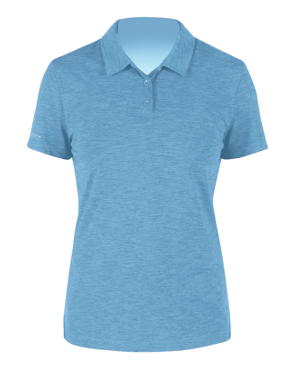 Front View of Bahama Heathered Women's Breeze Tech Polo - WPBRZS1