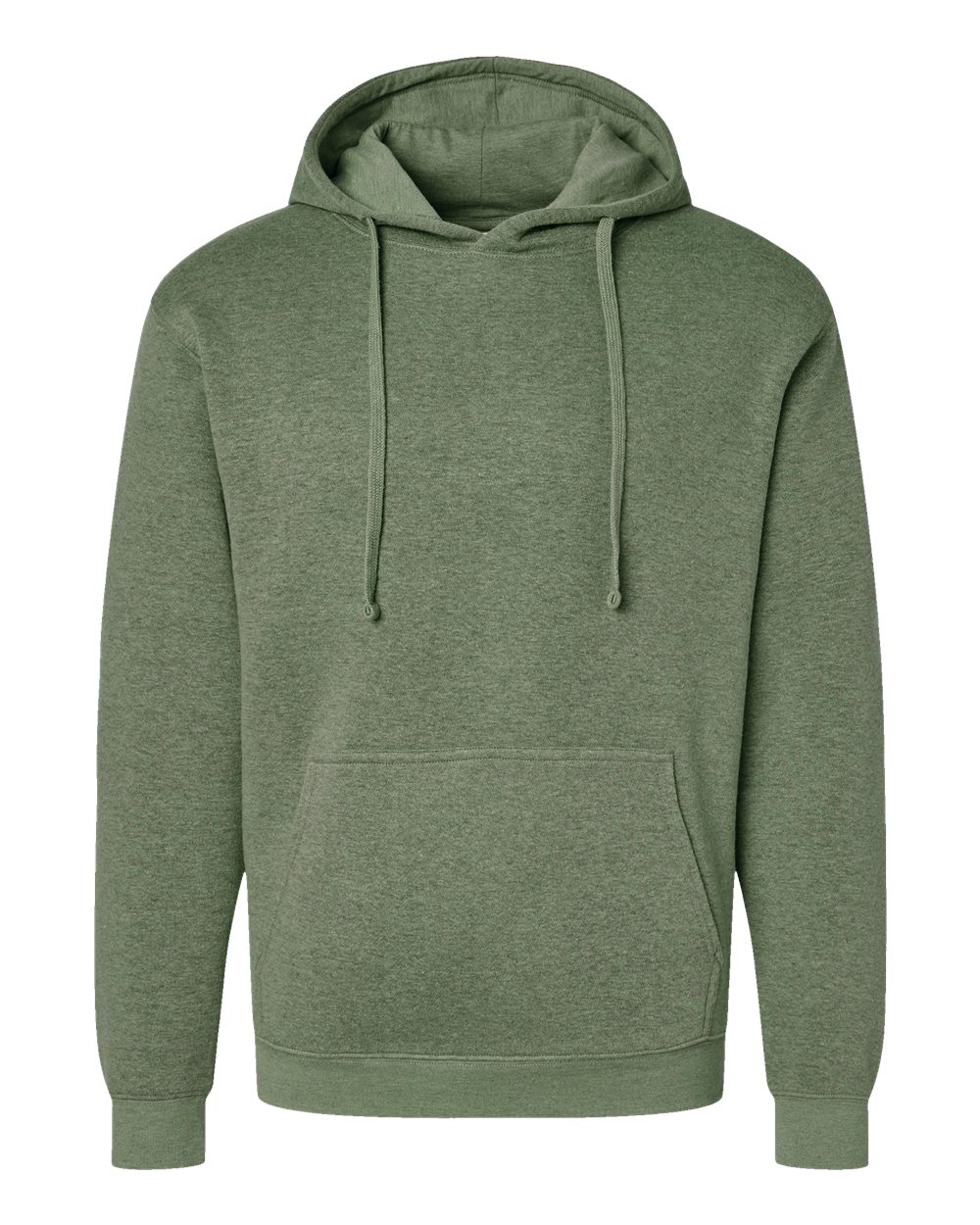 Front View of Bamboo Blackout Elevated Fleece Basic Hoodie - 6926