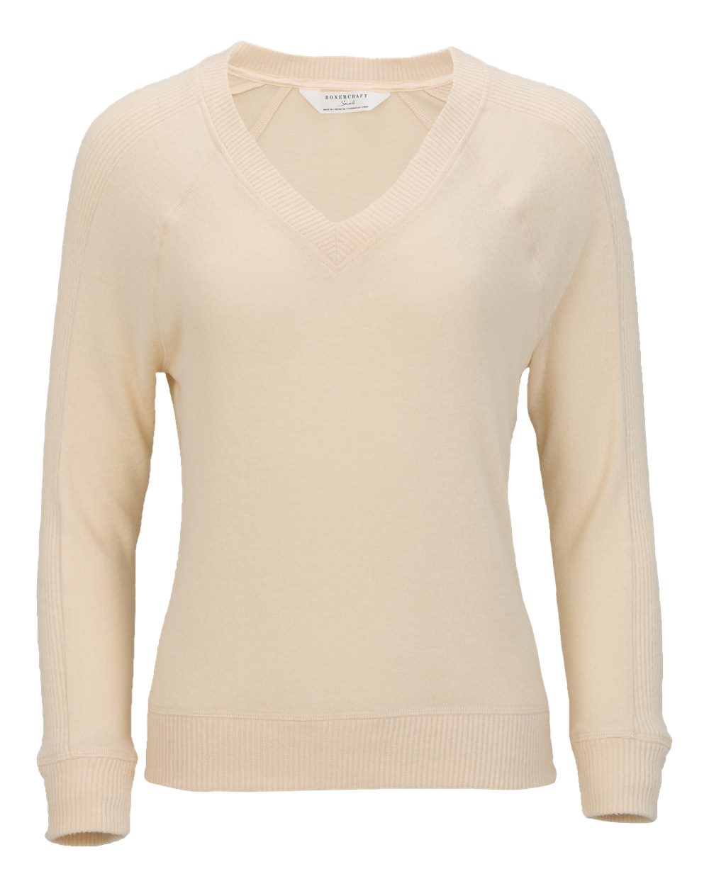 Front View of Barley Women's Cuddle V-Neck Pullover - BW1201