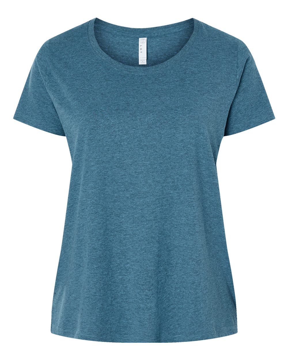 Front View of Bermuda Blackout Curvy Collection Women's Fine Jersey Tee - 3816