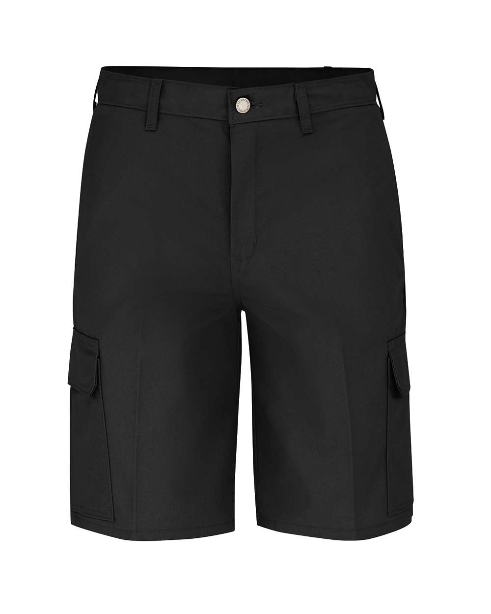 Front View of Black 11" Industrial Cargo Shorts - Odd Sizes - LR00ODD