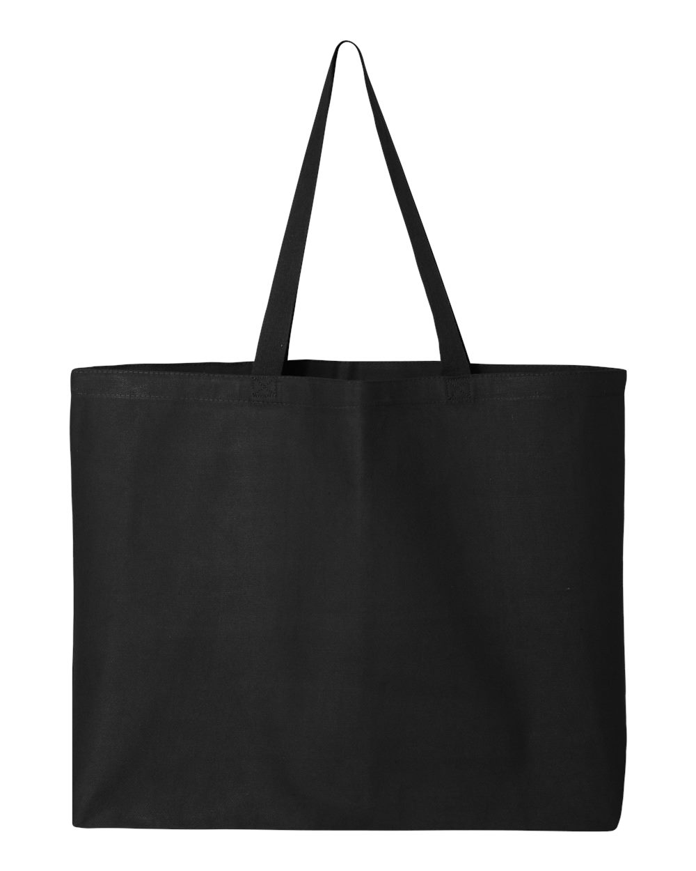 Front View of Black 25L Jumbo Tote - Q600