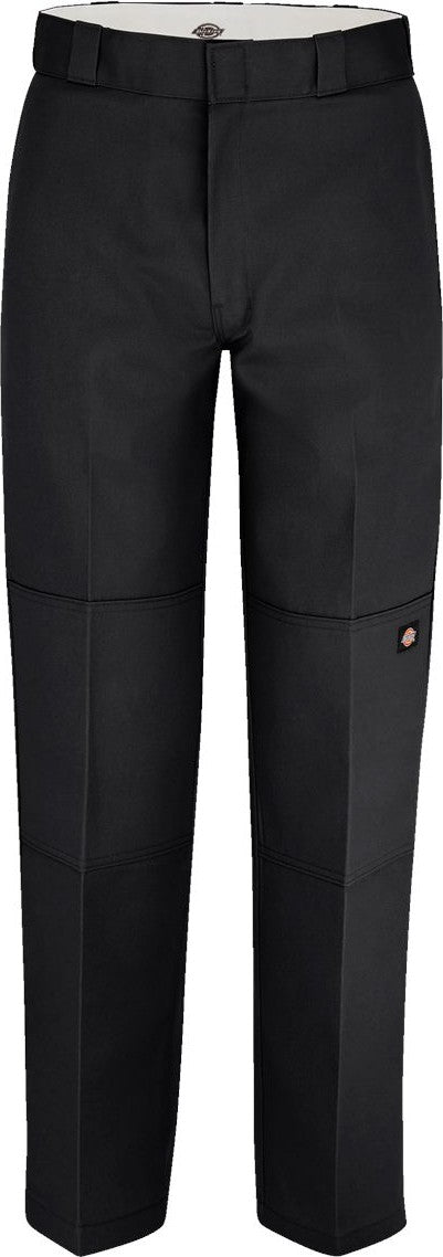 Front View of Black - 30I Double Knee Work Pants - Odd Sizes - 8528ODD