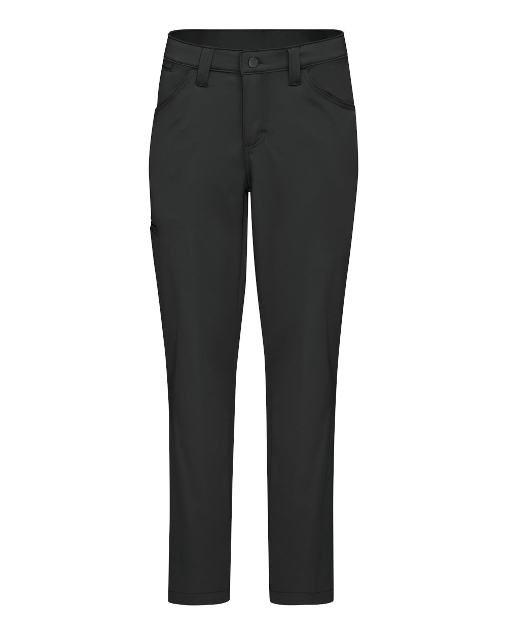 Front View of Black - 30I Women's Cooling Work Pants - TPW1