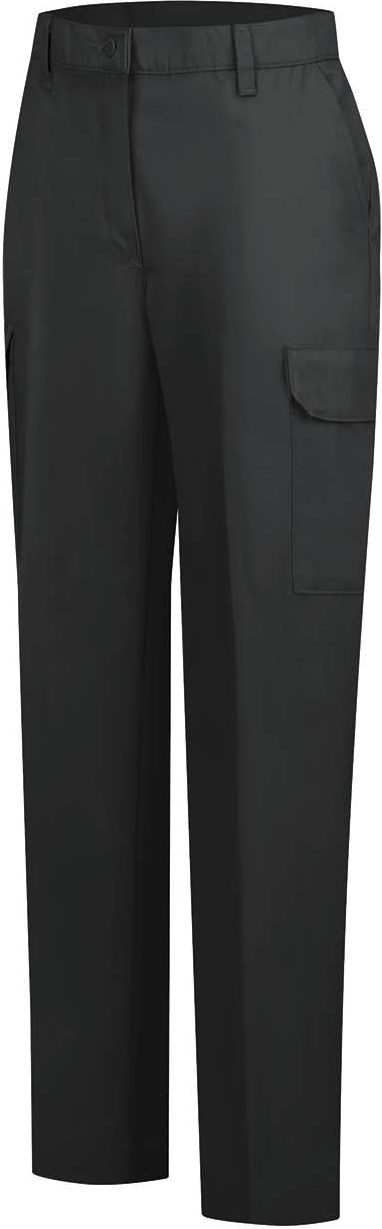 Front View of Black - 30I Women's Industrial Cargo Pants - PT89