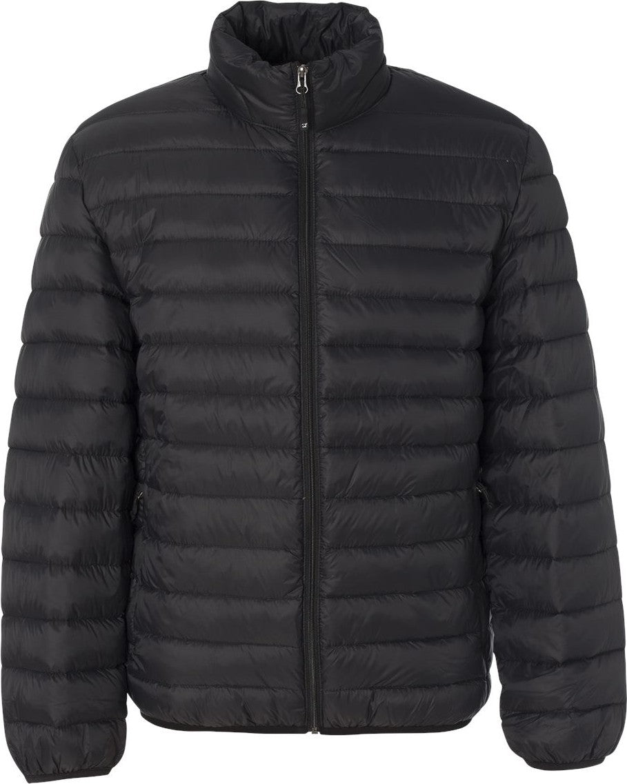 Front View of Black 32 Degrees Packable Down Jacket - 15600