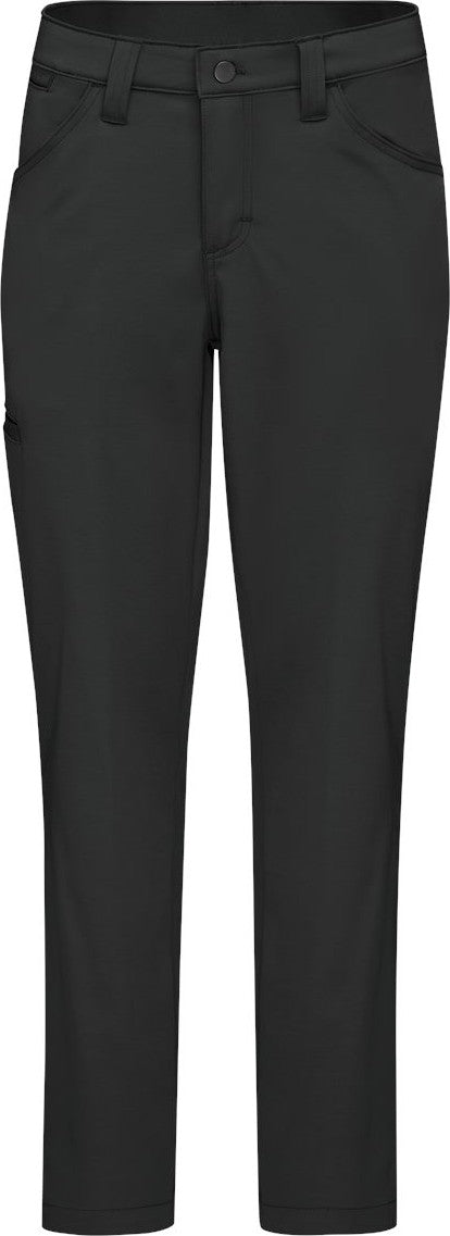 Front View of Black - 32I Women's Cooling Work Pants - TPW1