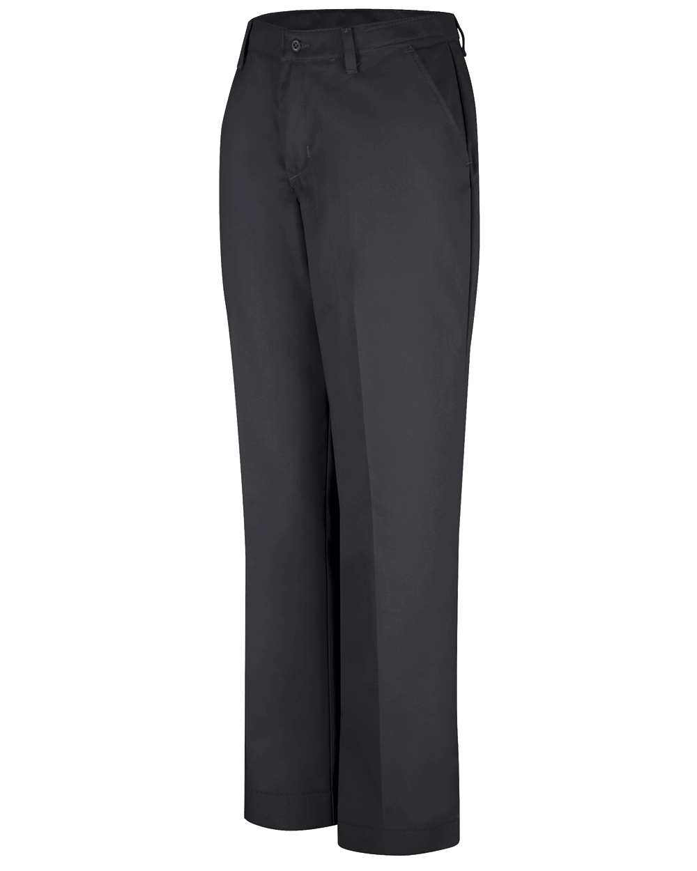 Front View of Black - 33I Women's Dura-Kap Industrial Pants - PT21