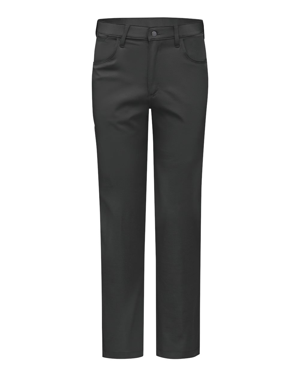 Front View of Black - 37 Unhemmed Cooling Work Pants - Extended Sizes - TPM2EXT