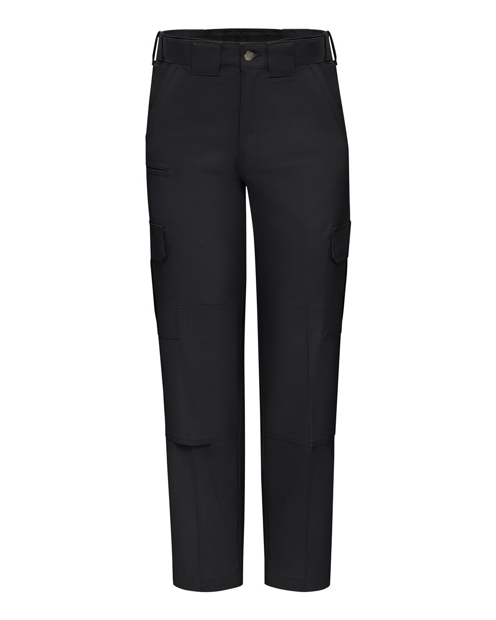 Front View of Black - 37 Unhemmed Tactical Pants - LP78