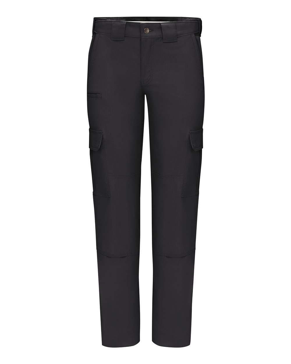 Front View of Black - 37 Unhemmed Women's Tactical Pants - FP78