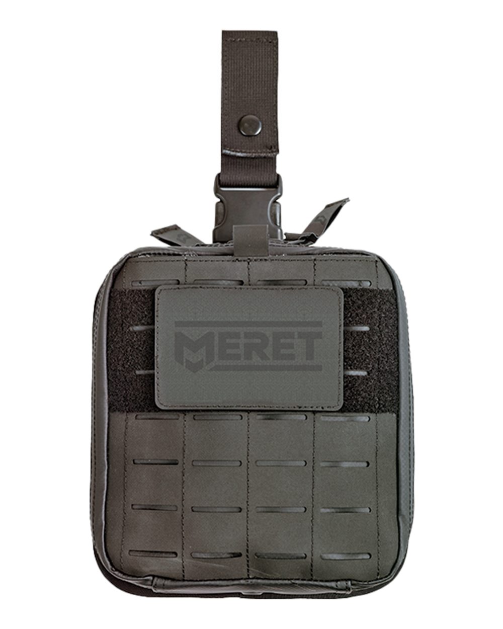 Front View of Black ALPHA3™ PRO X Black Thigh Strap Pack - M5155-TB