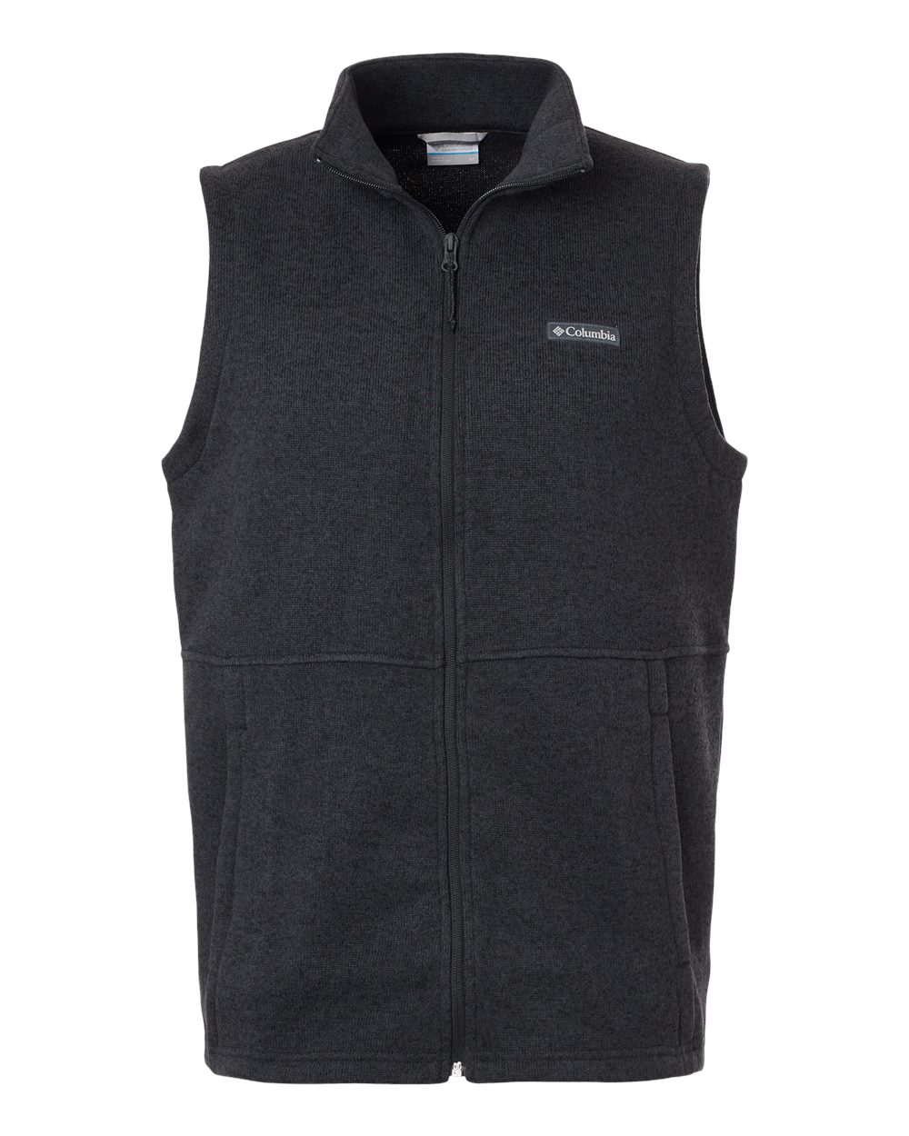 Front View of Black Alto Pass™ Fleece Vest - 209575