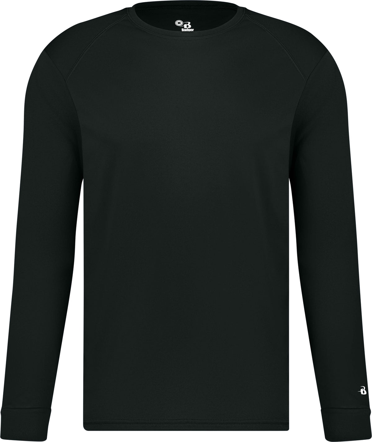 Front View of BLACK B-CORE L/S TEE