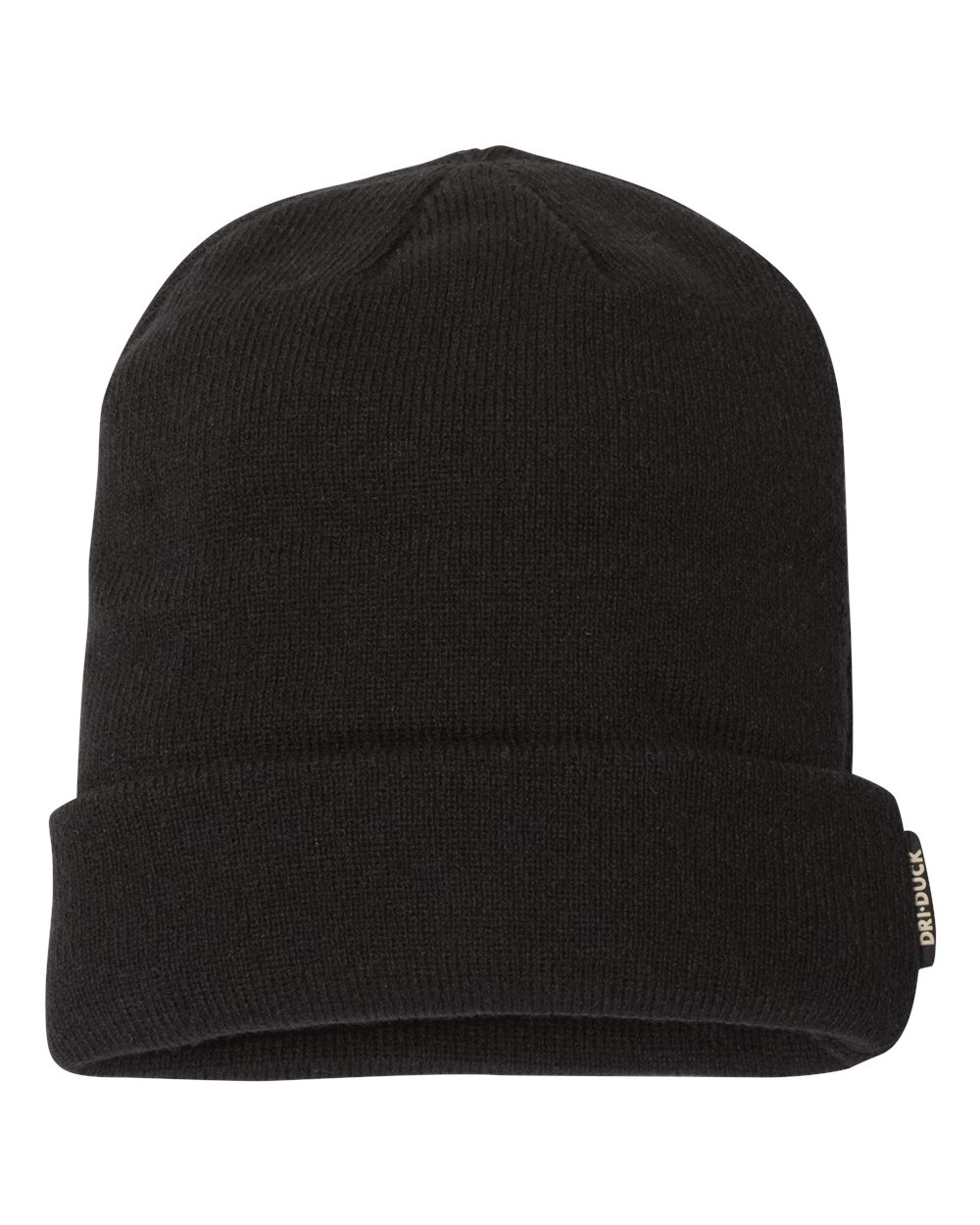 Front View of Black Basecamp Performance Cuffed Beanie - 3562