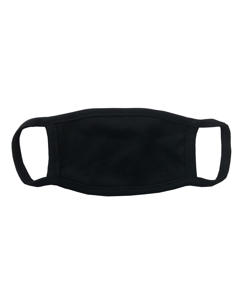 Black/ Black Kids 100% Cotton 2-Ply Face Mask - 005