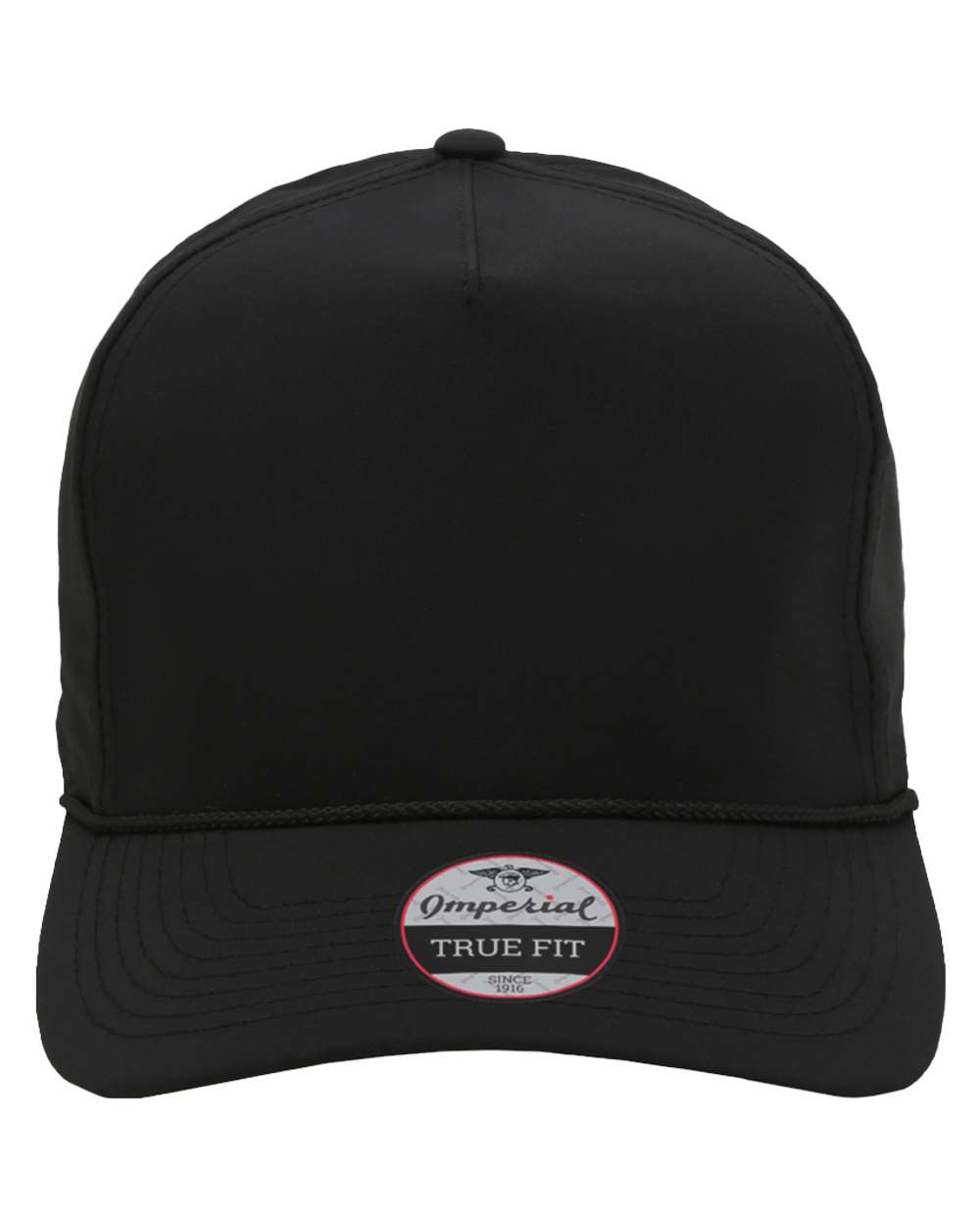 Front View of Black/ Black The Wrightson Cap - 5054