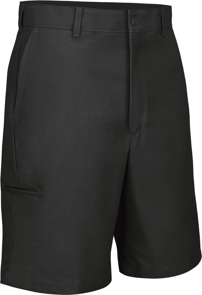 Front View of Black Cell Phone Pocket Shorts - PT4C