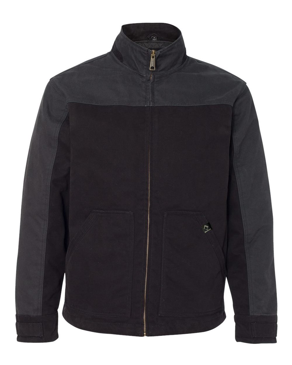 Front View of Black/ Charcoal Horizon Two-Tone Boulder Cloth™ Canvas Jacket Tall Size - 5089T