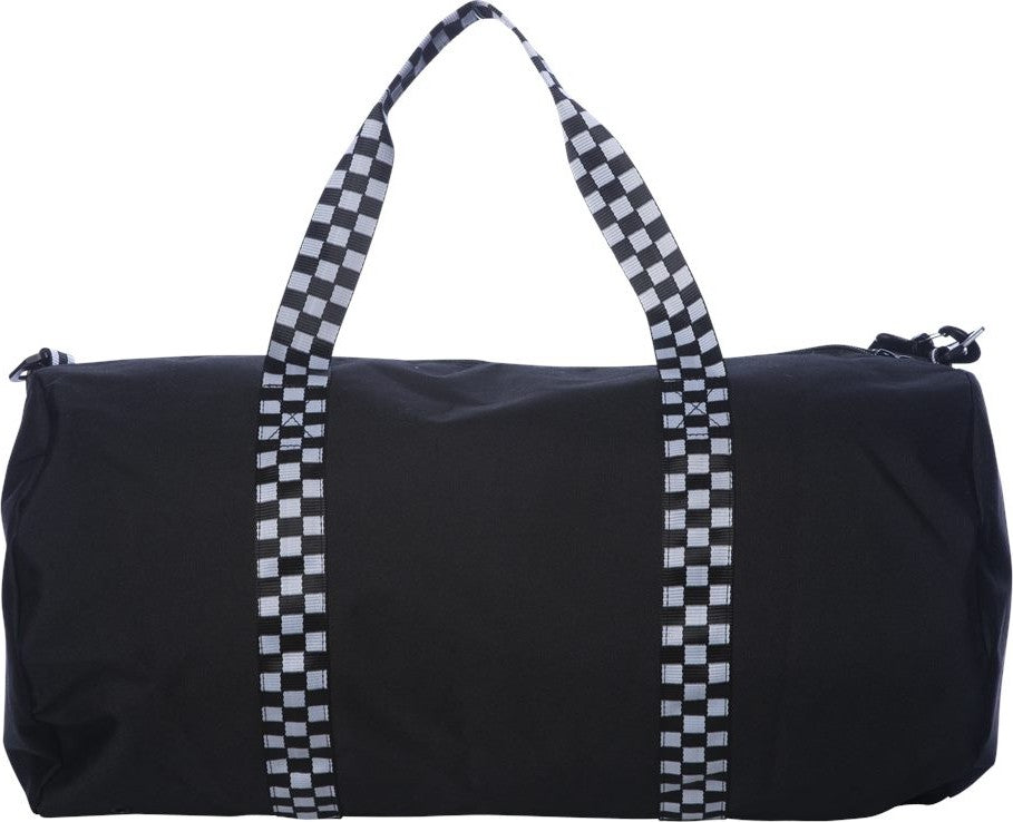 Black/ Checker Strap 29L Day Tripper Duffel Bag - INDDUFBAG