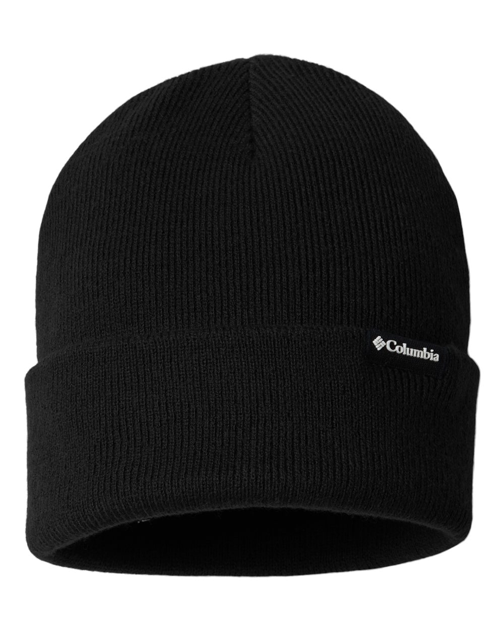 Front View of Black City Trek™ Heavyweight Beanie - 216512 plain