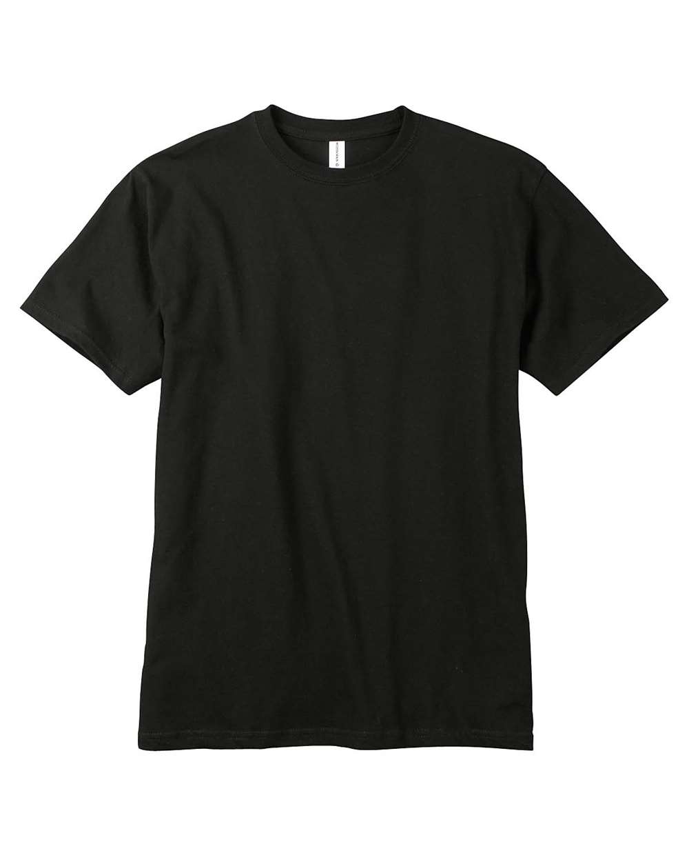 Front View of Black Classic T-Shirt - EC1000