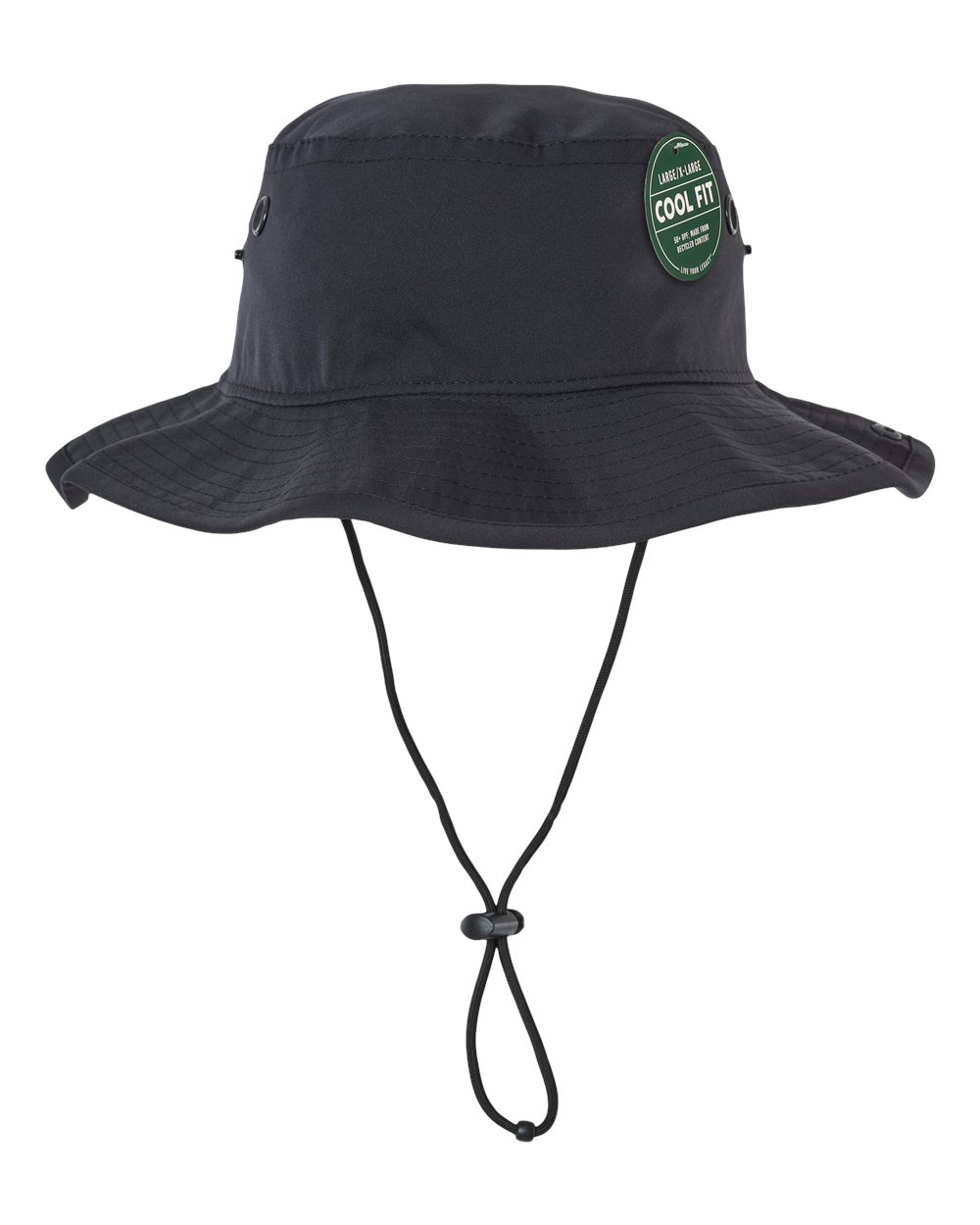 Front View of Black Cool Fit Booney - CFB