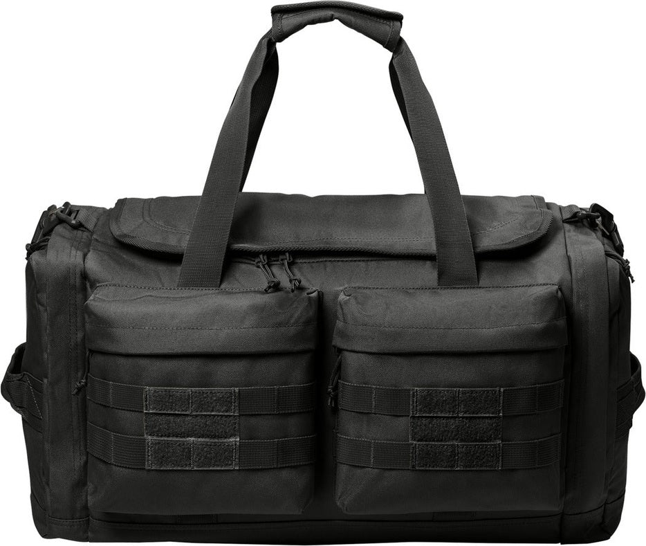 Front View of Black CornerStone Tactical Duffel CSB815