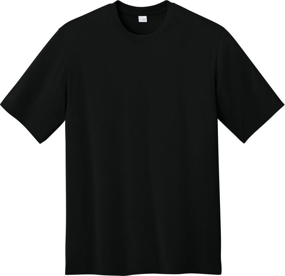 Front View of Black CornerStone Workwear Pro Short Sleeve Tee CS440
