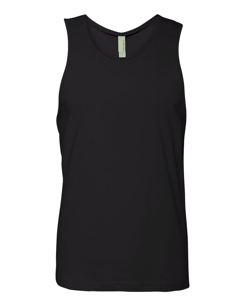 Black Cotton Muscle Tank - 3633