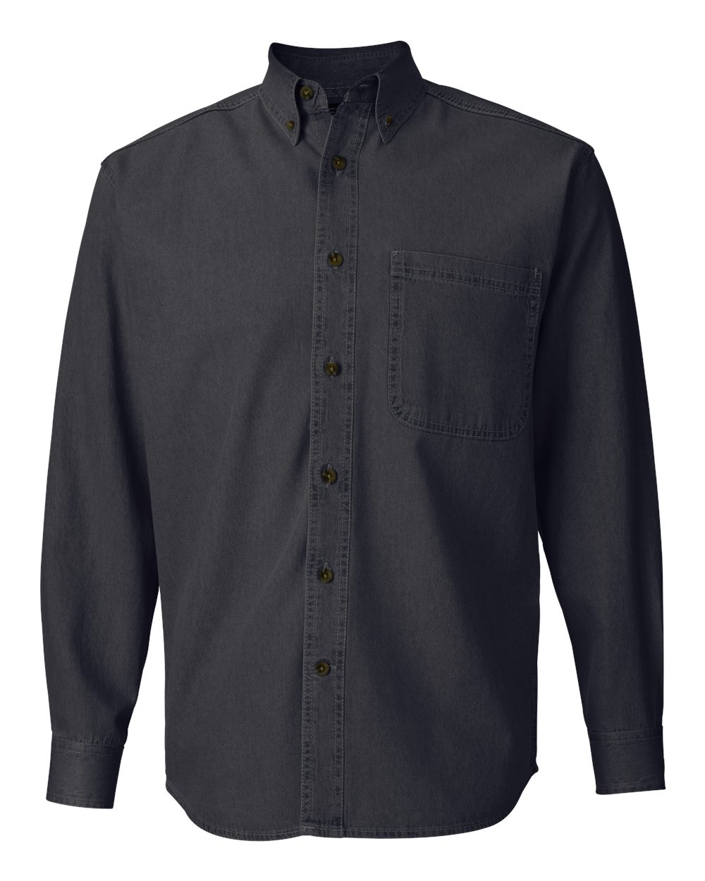 Black Denim Denim Shirt - 3211