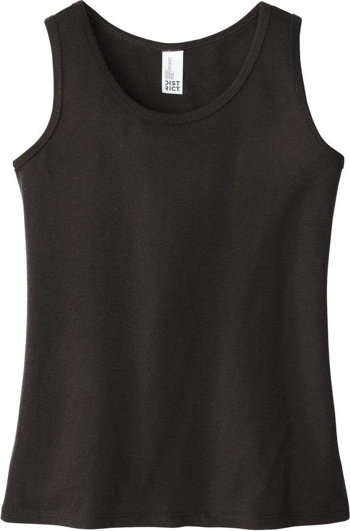Front View of Black District Girls V.I.T. Tank DT6303YG