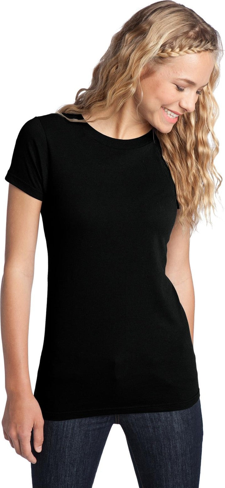 Front View of Black District Women's Fitted The Concert Tee DT5001