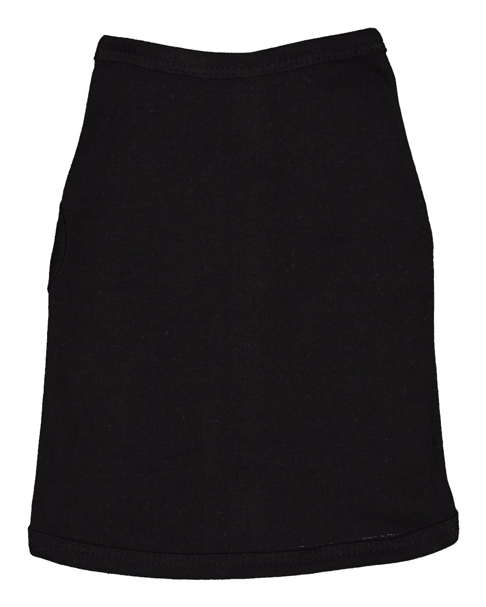 Front View of Black Doggie Tank - 3902