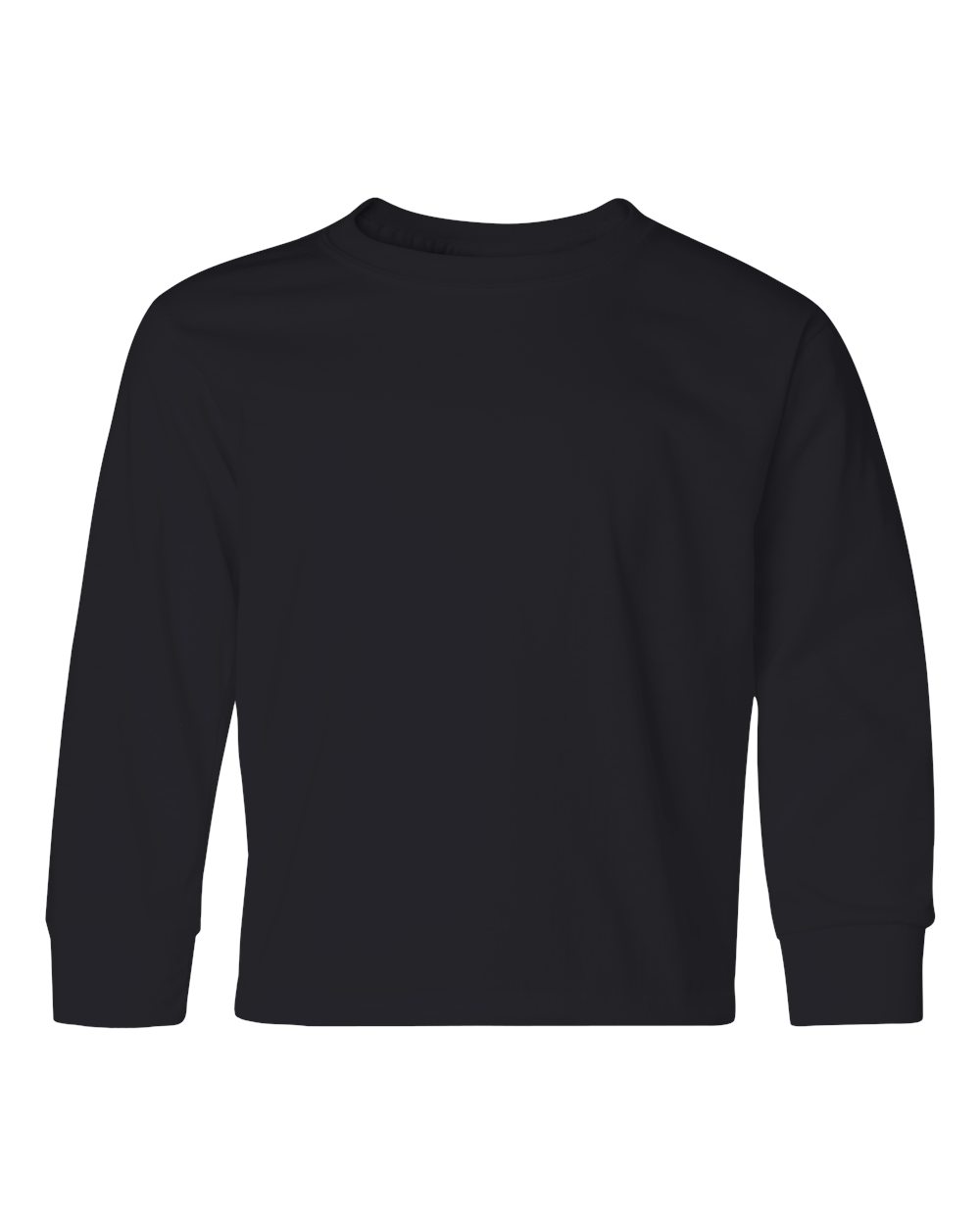 Black Dri-Power® Youth Long Sleeve 50/50 T-Shirt - 29BLR