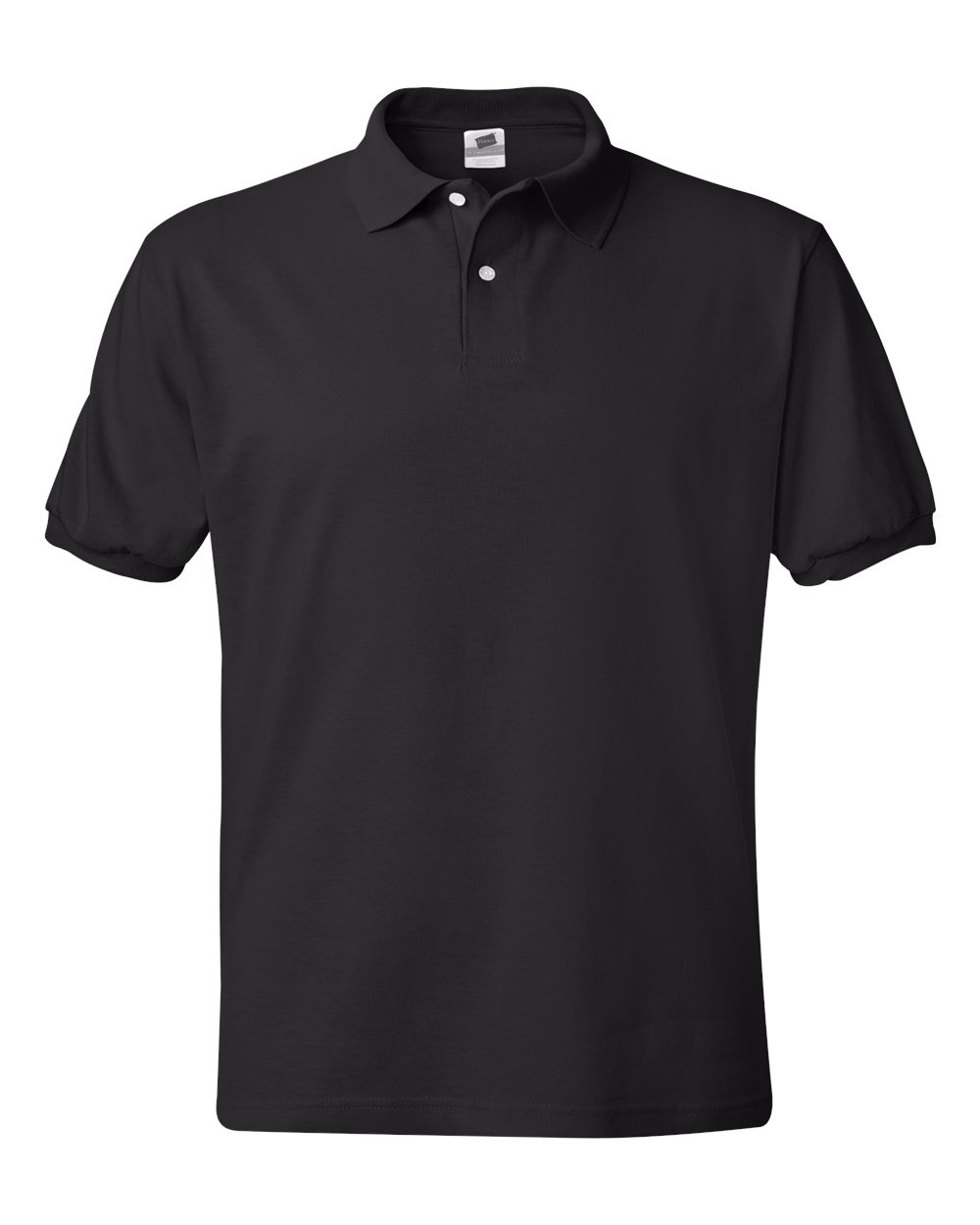 Black Ecosmart® Jersey Polo - 054X
