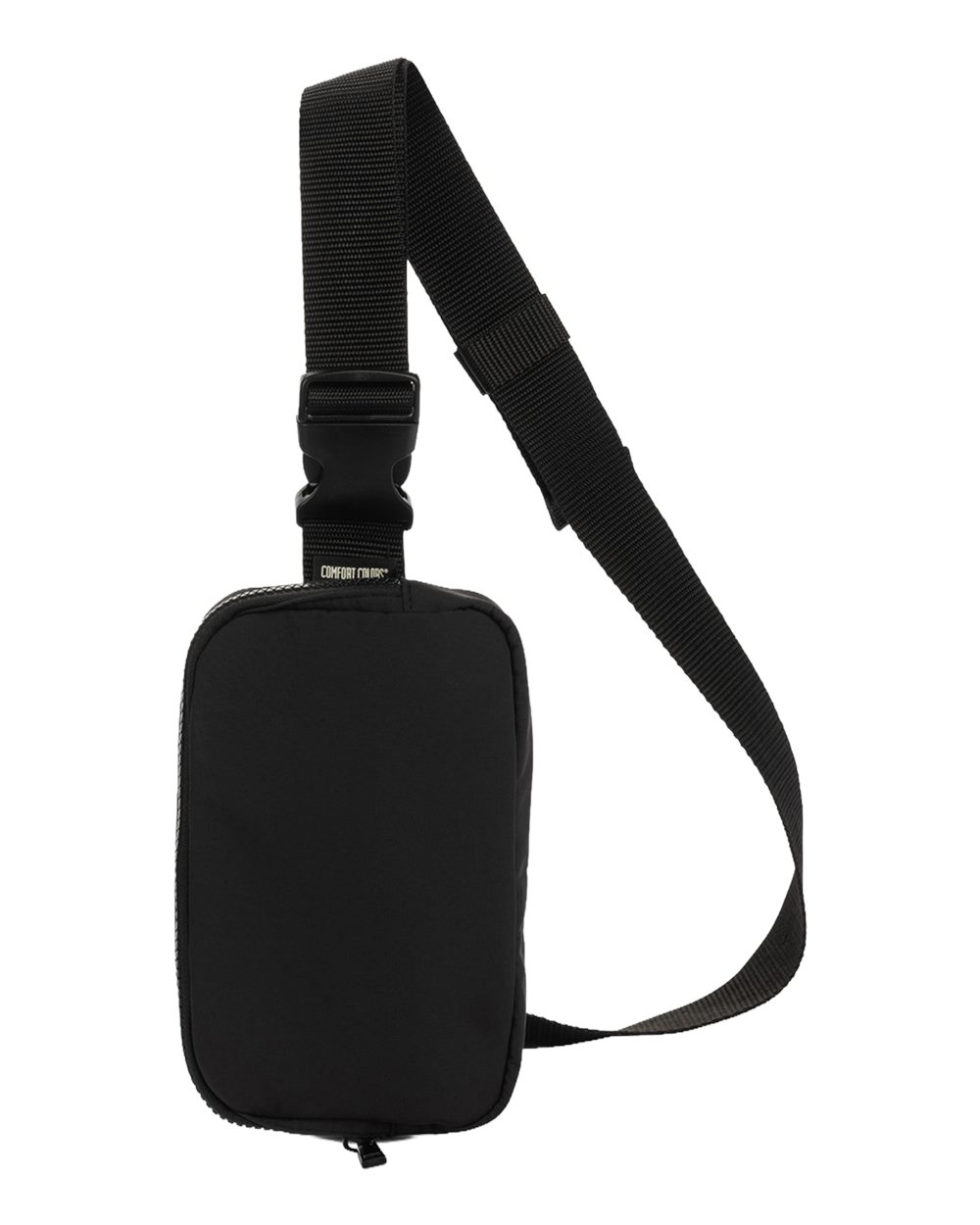 Front View of Black Explorer Sling Bag - CCSB0