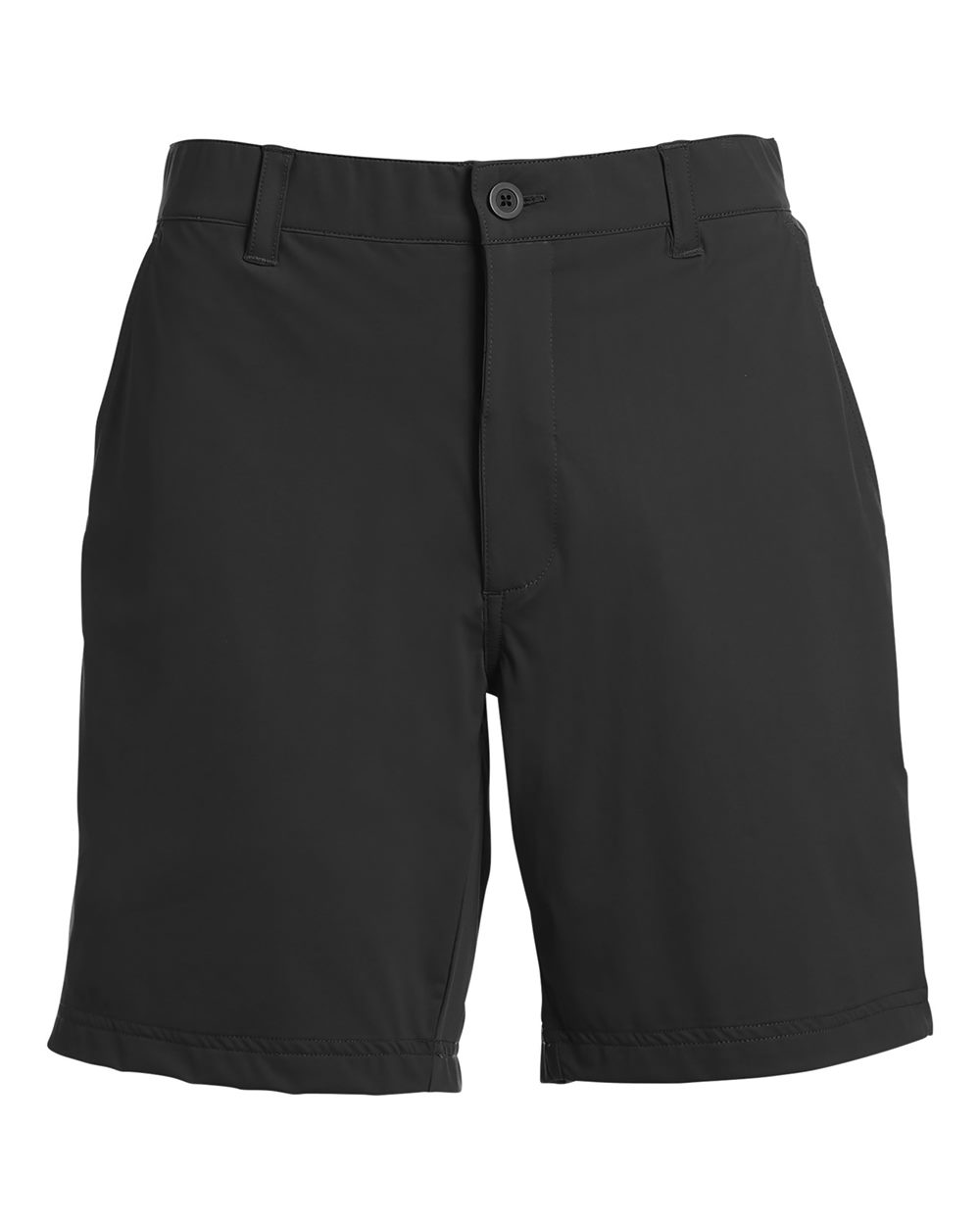 Front View of Black Fairway Shorts - SWF700