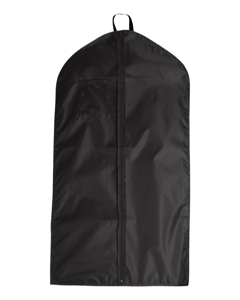 Front View of Black Garment Bag - 9009