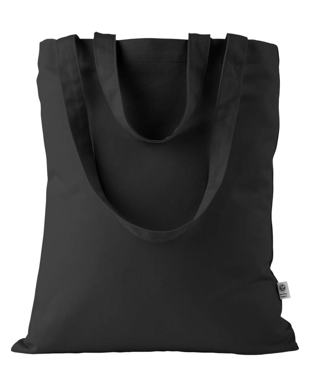 Front View of Black Go Forth Tote - EC8003