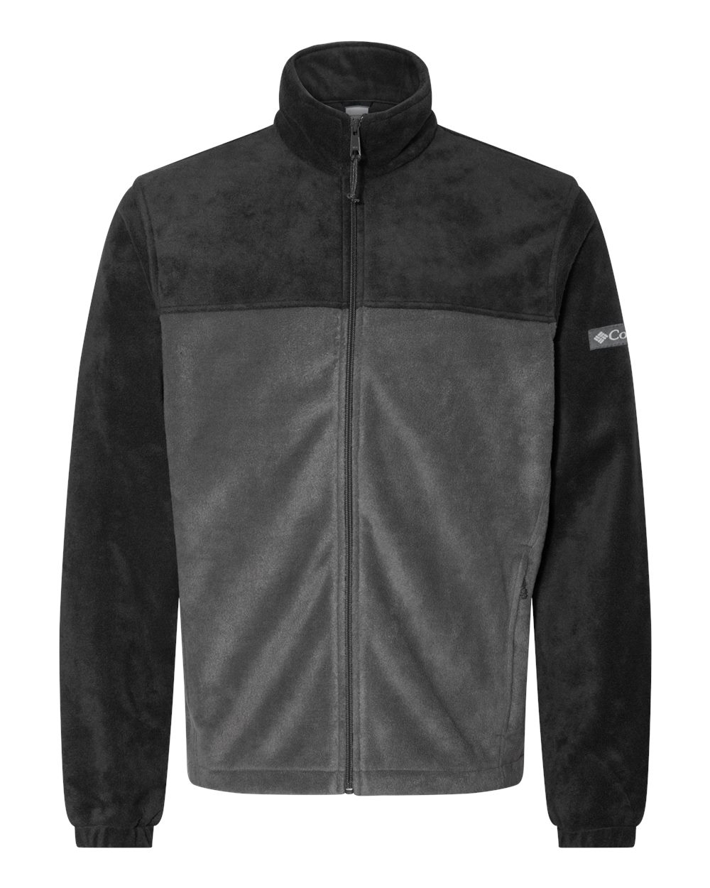 Front View of Black/ Grill Steens Mountain™ Full Zip 2.0 Jacket - 212478