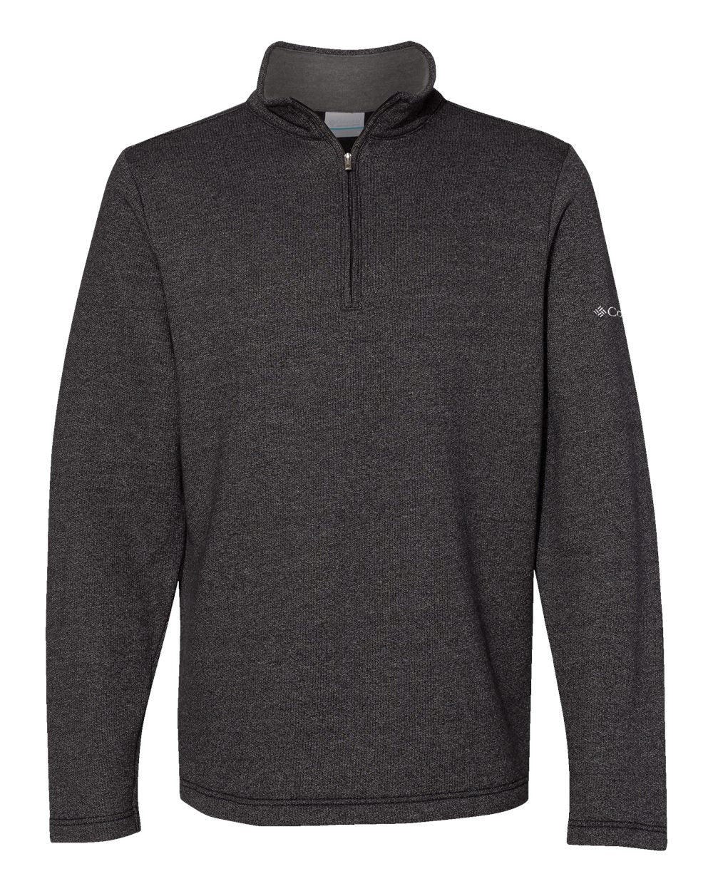 Front View of Black Heather Great Hart Mountain™ III Half-Zip Pullover - 212487