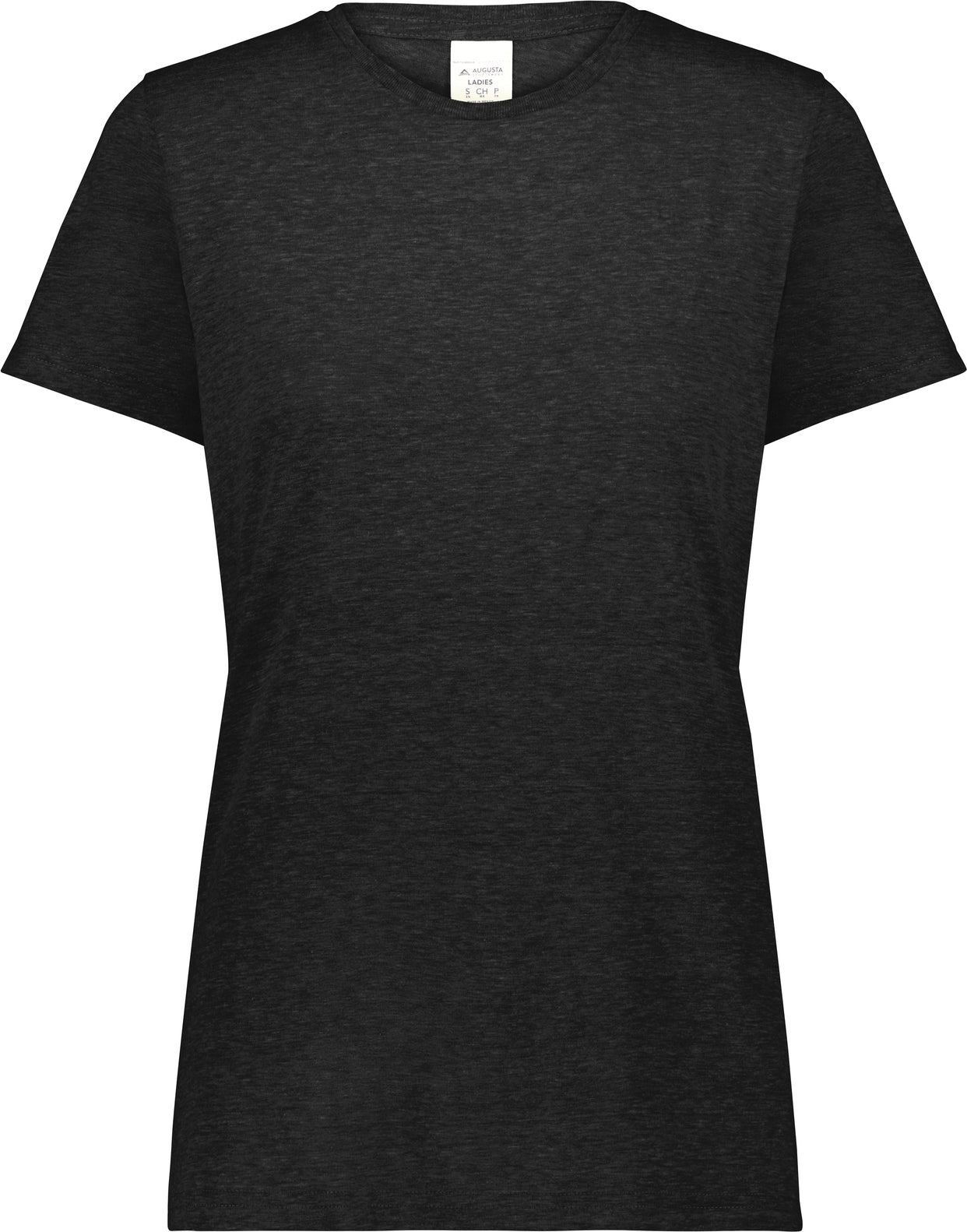 BLACK HEATHER LDS ALL-DAY C/B TRI BLND TEE