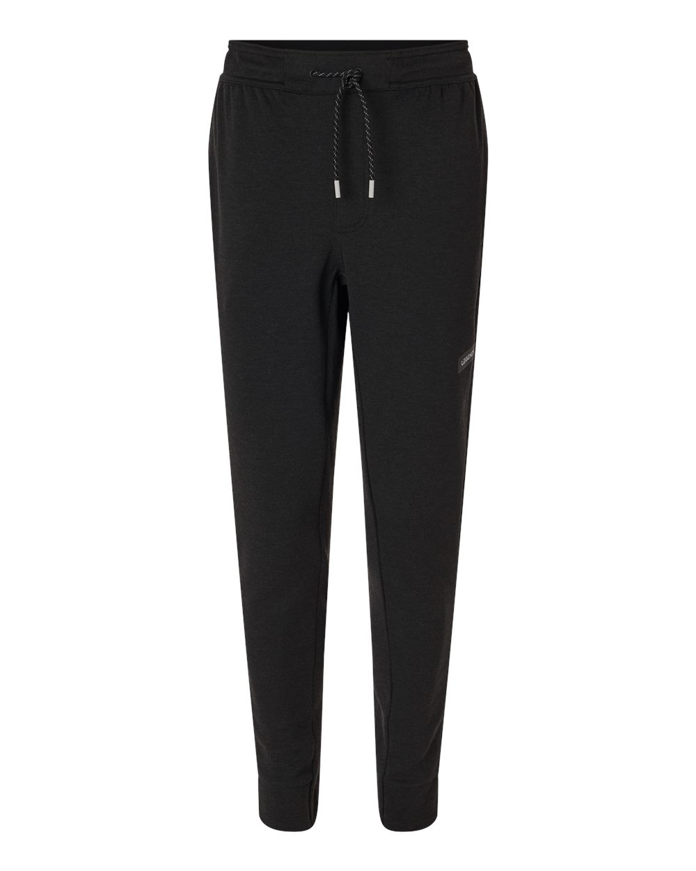 Front View of Black Heather Men's Hawthorne Tech Joggers - JGM000003