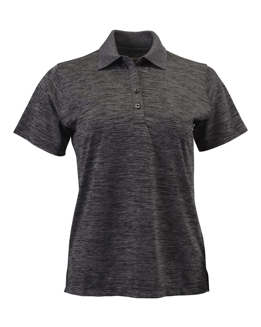 Black Heather Women's Dakota Striated Heather Polo - 131