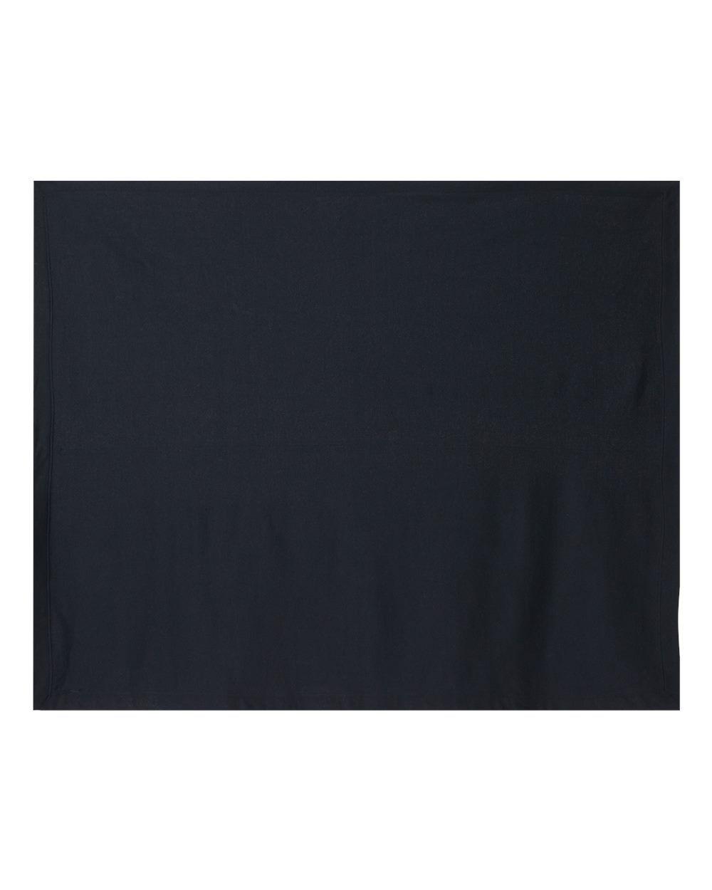 Front View of Black Heavy Blend Fleece Stadium Blanket - 18900