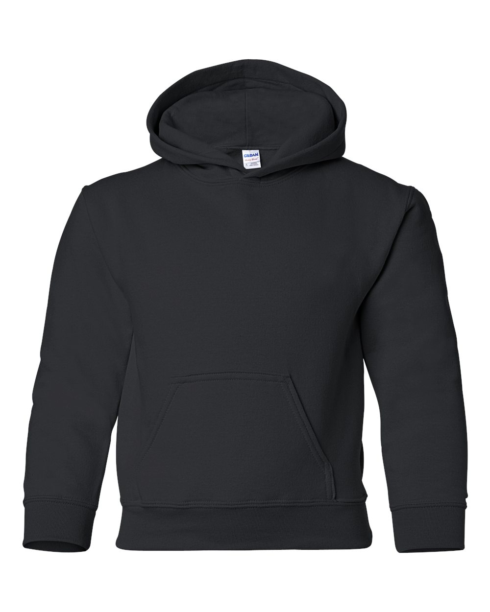 Black Heavy Blend™ Youth Hooded Sweatshirt - 18500B