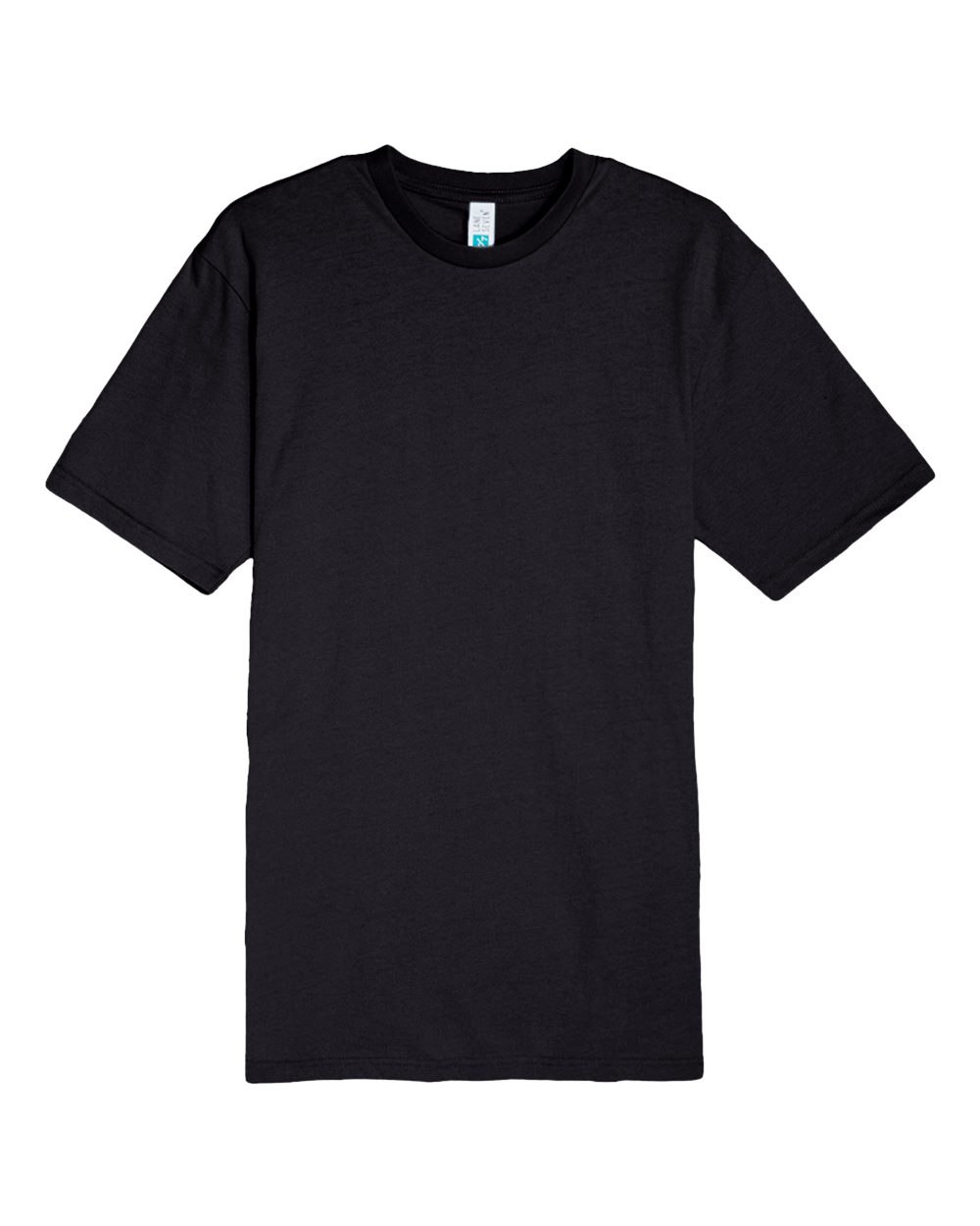 Front View of Black Heavyweight T-Shirt - LS15001