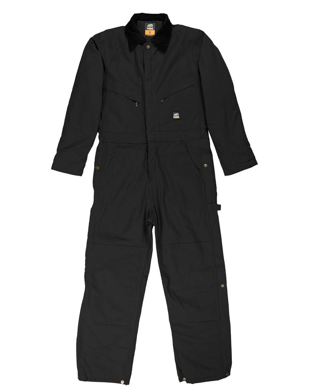 Front View of Black Heritage Duck Insulated Coverall - I417