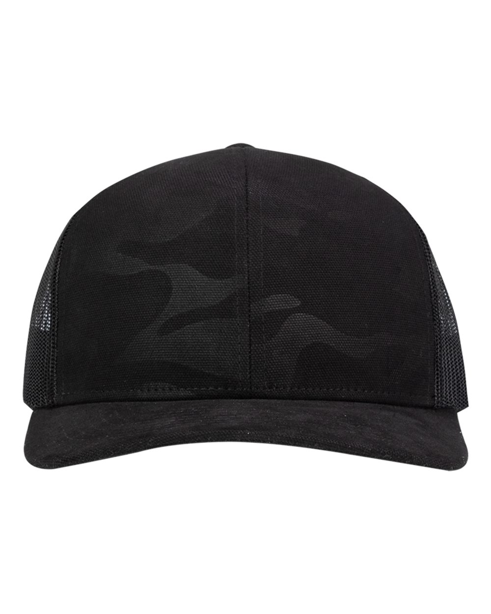 Front View of Black Honor Flag Cap - 3372